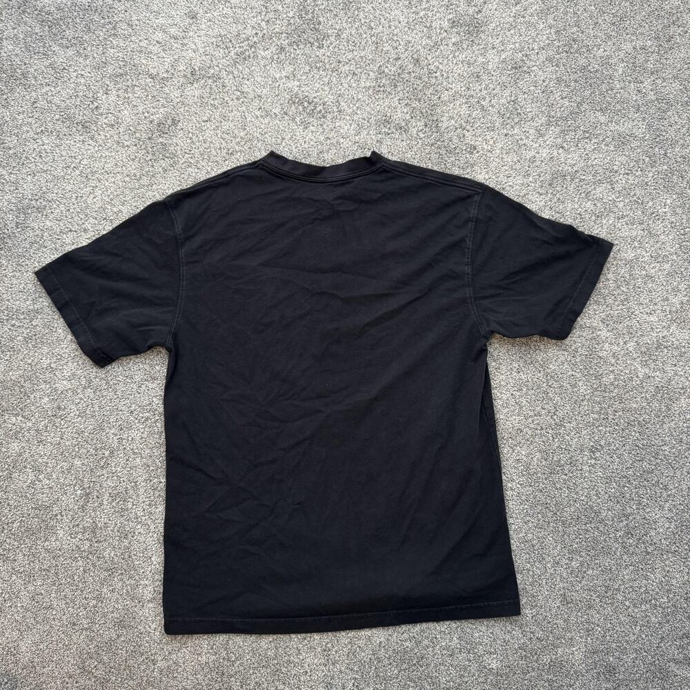 Reebok Shirt Mens Large Black Logo Athletic Crewneck Classic Casual Tee T-Shirt - Picture 5 of 6